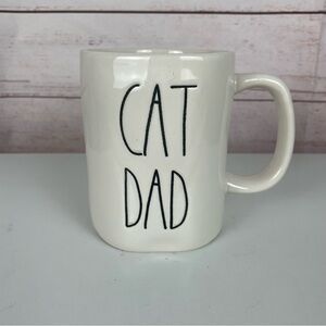 Rae Dunn “CAT DAD” White Coffee Mug Cup Artisan Collection by Magenta